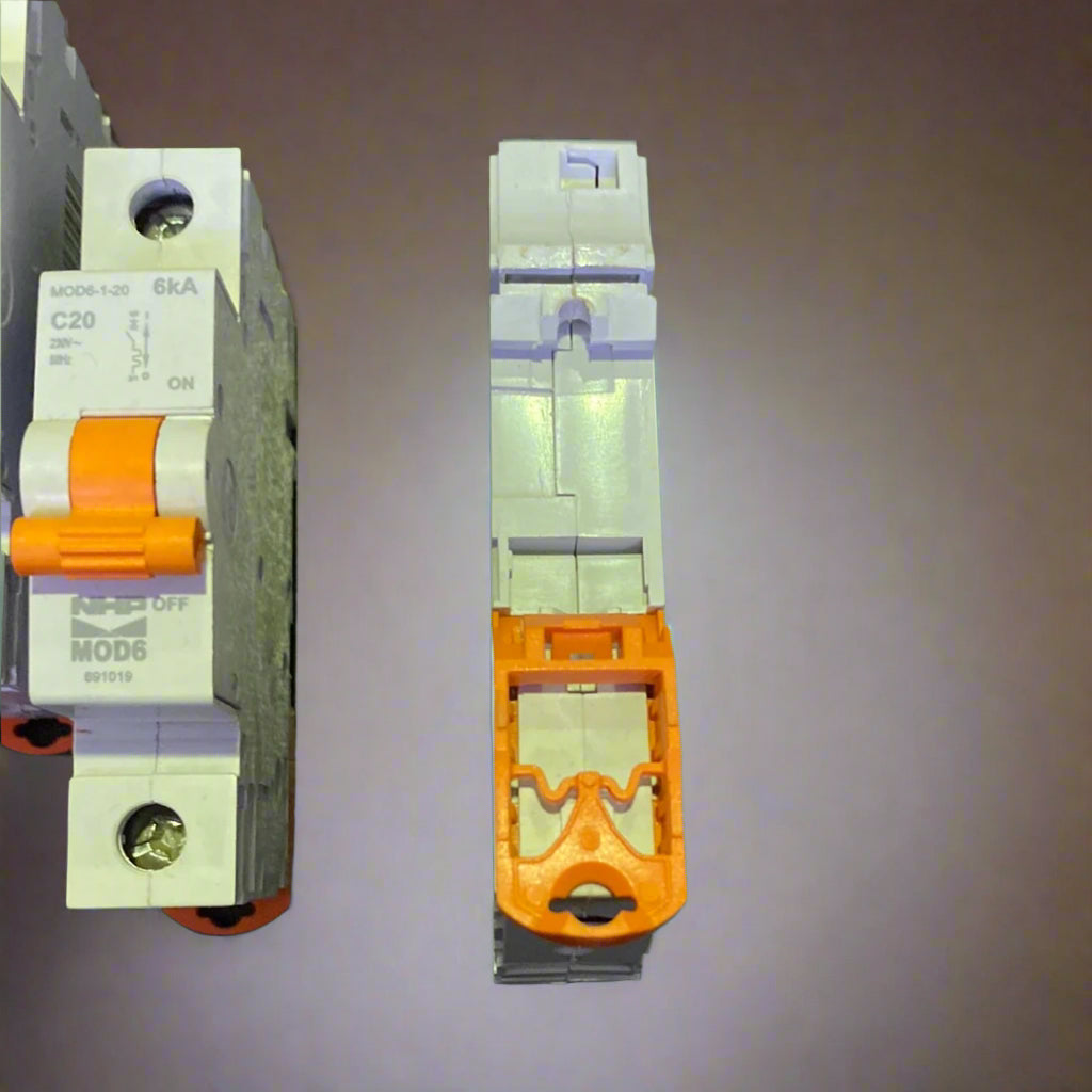 NHP MOD6 1-Pole 20A C-Curve 6kA Miniature Circuit Breaker | MOD6120