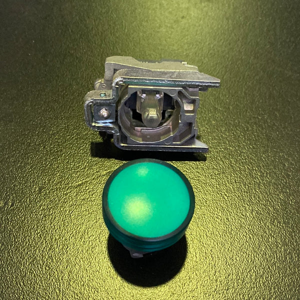 Schneider Electric XB4BVM3 Pilot light, 230-240 VAC (Green)