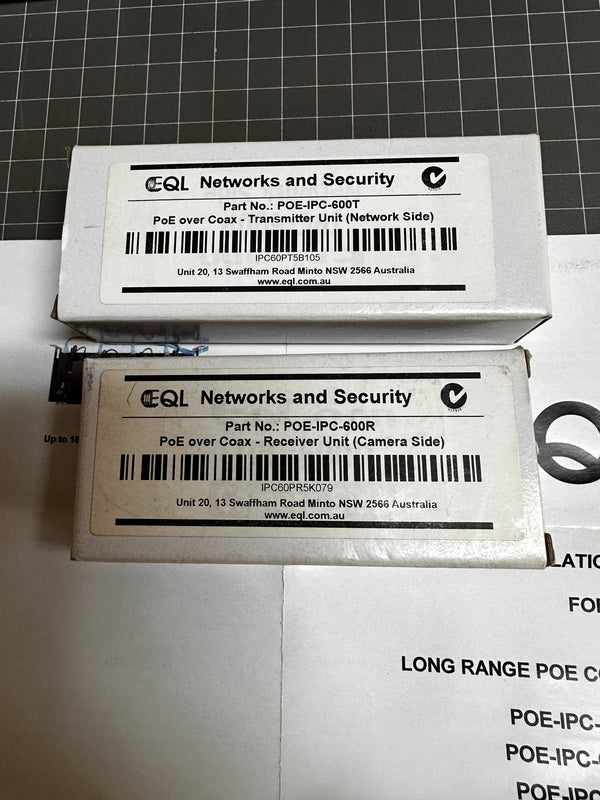 EQL 4 Port IP Over Coax Converter IPC-740x-KIT  (IPC-7404-kit)