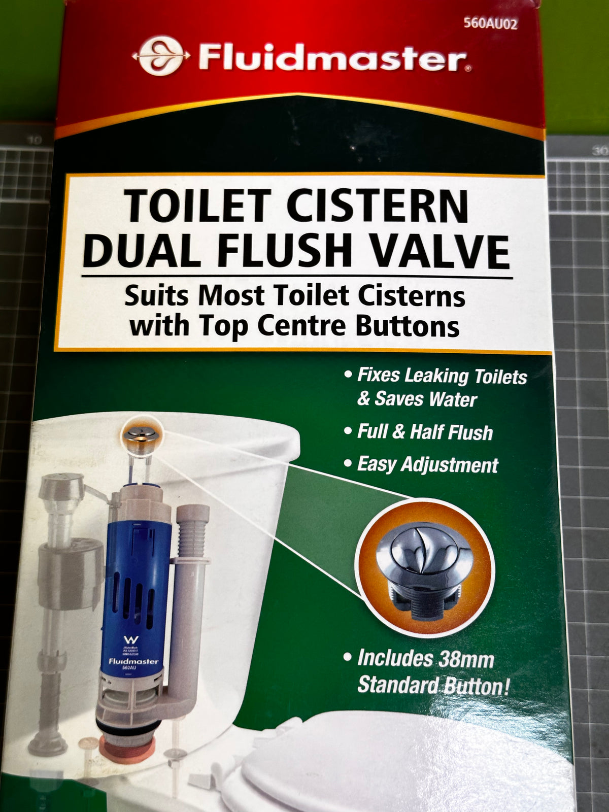 Fluidmaster 560AU02 Dual-Flush Cistern Valve Repair Kit