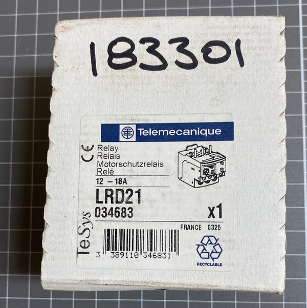 Telemecanique LRD21 Thermal Overload Relay 034683