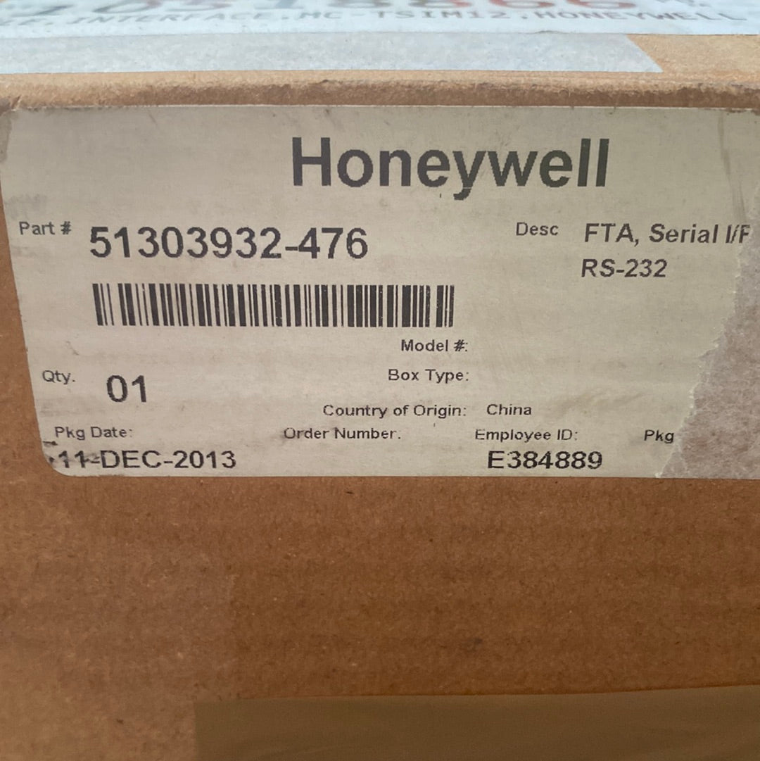 Honeywell MC-TSIM12 Serial Interface FTA Module — 51303932-476