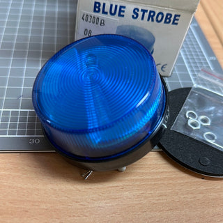 Strobe, Small, Flashing Blue, LED