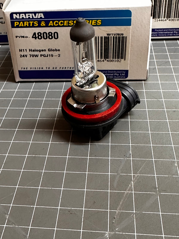Narva 48080 H11 24V 70W PGJ19-2 Heavy Duty Globe