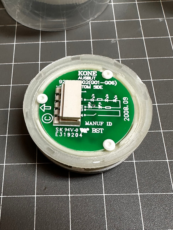 KONE KM922112G041H091 BUTTON KDS AUS,RND SURF RE SBS UP
