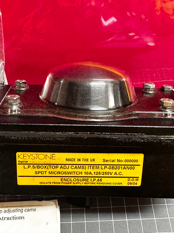 KEYSTONE LP-0B201AN00 Low Profile Switchbox with Top Adjusting Cams