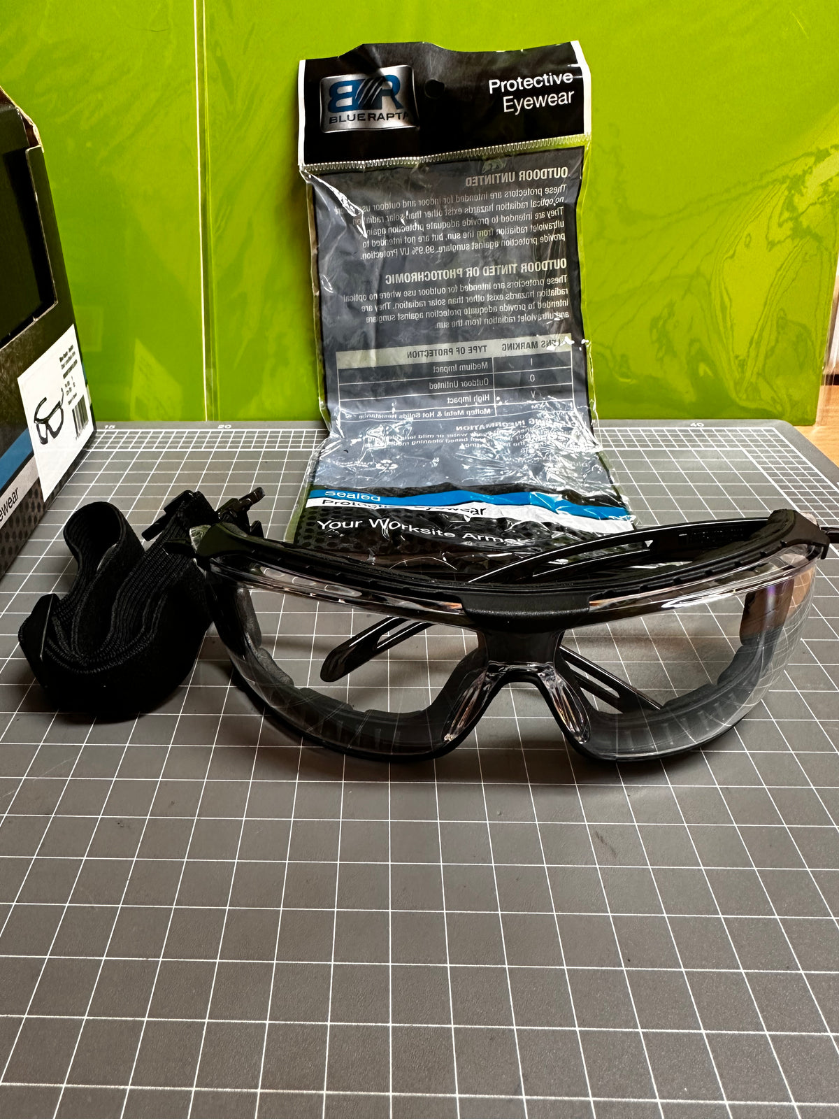 Blue Rapta BRSWITCHBFCLOSFM Switch Safety Glasses — Clear Lens, Black Arms