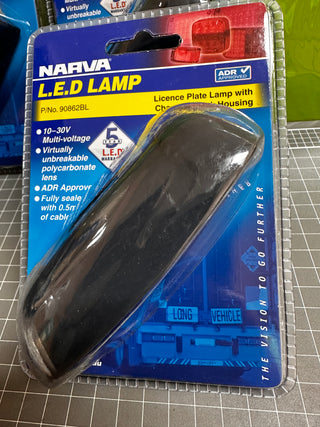 Narva 90862BL LED License Plate Lamp 90862BL Charcoal/Black Housing **SALE**