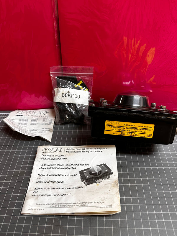 KEYSTONE LP-0B201AN00 Low Profile Switchbox with Top Adjusting Cams