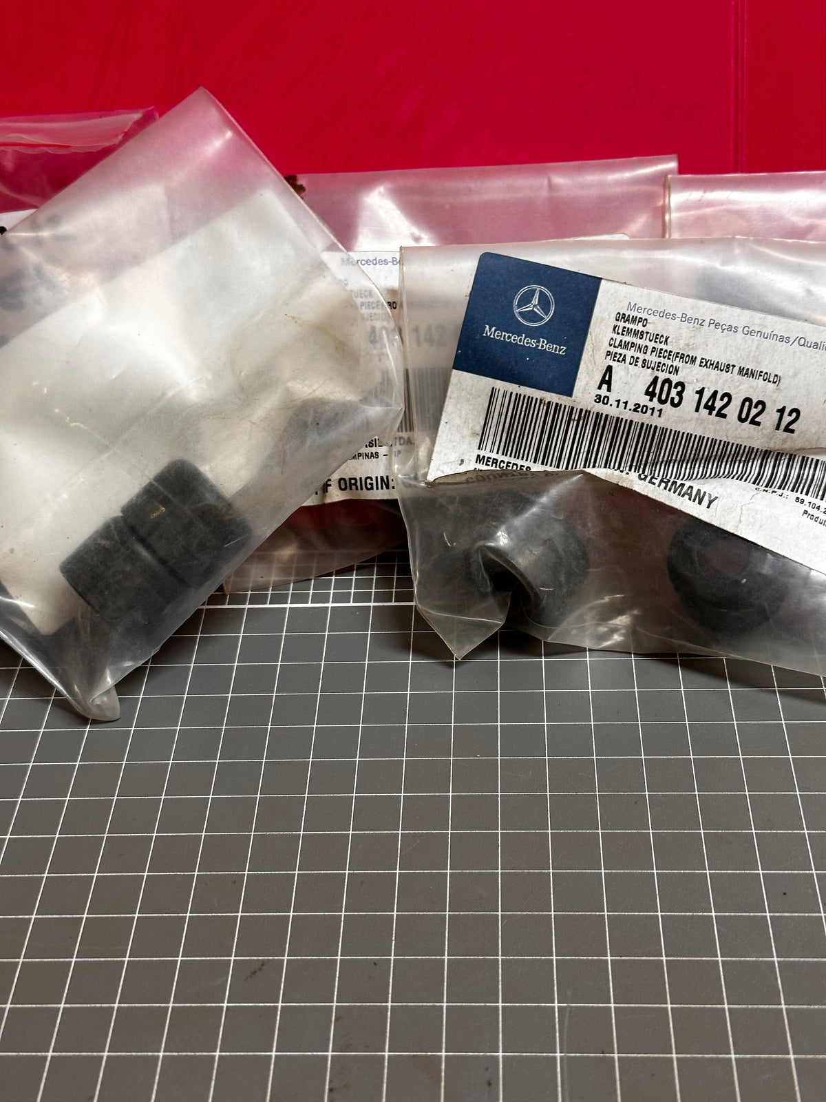 Mercedes-Benz A 403 142 02 12 Exhaust Manifold Clamp – Pair