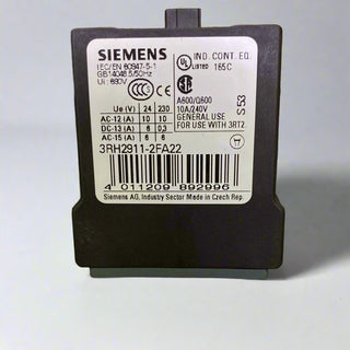 Siemens 3RH2911-2FA22 Auxiliary Switch Box