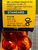 HELLA RY1221 Turn Signal Globe, 10Pk