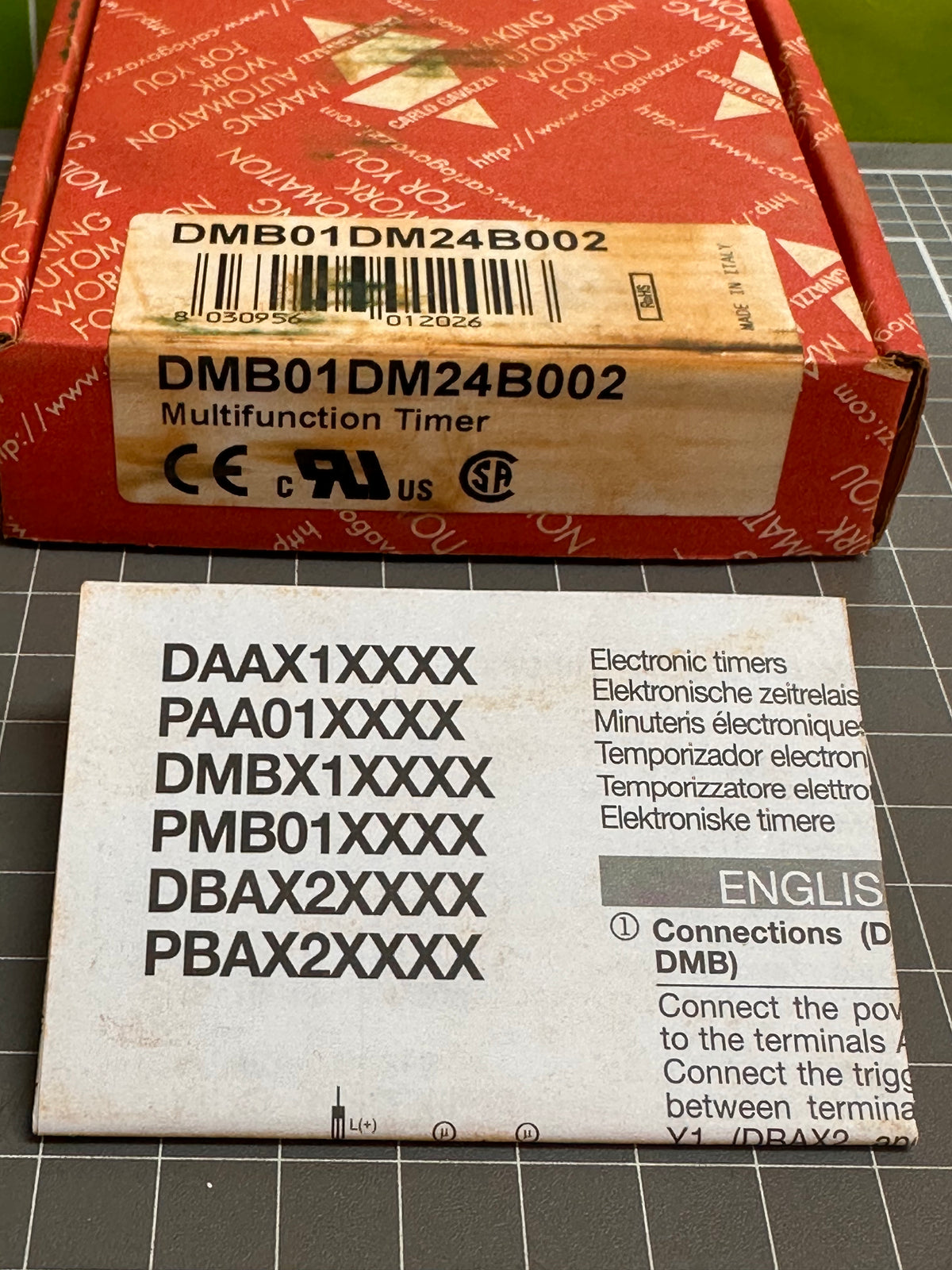 Carlo Gavazzi DMB01DM24B002 Multifunction Time-Delay Relay