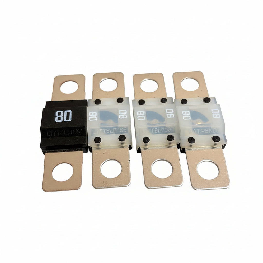Littelfuse 0498080.MXT Series 498 MIDI Fuse, 80A 32V, Bag of 9
