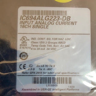 GE IC694ALG223-DB Analog Current Input Module RX3i