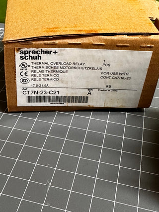 SPRECHER + SCHUH CT7N-23-C21 Thermal Overload Relay