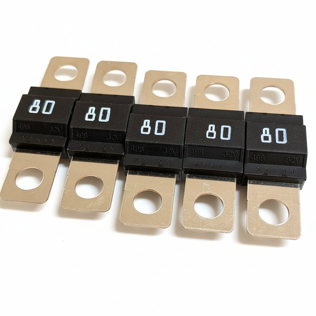 Littelfuse 0498080.MXT Series 498 MIDI Fuse, 80A 32V, Bag of 9