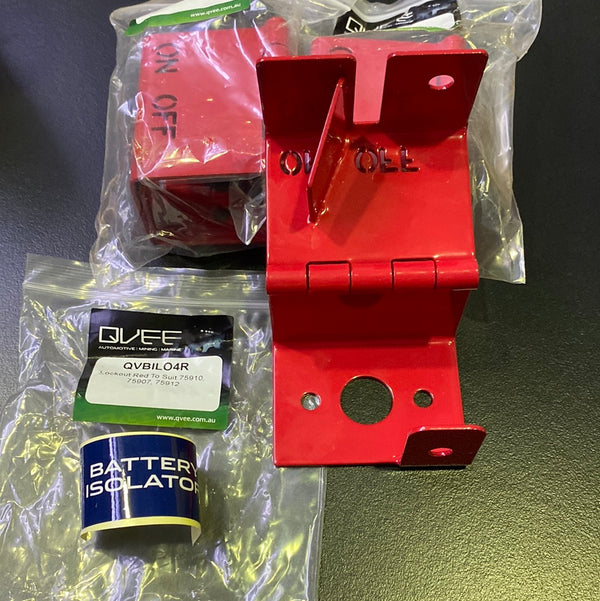 QVEE QVBILO4R Battery Isolation Bracket - Red