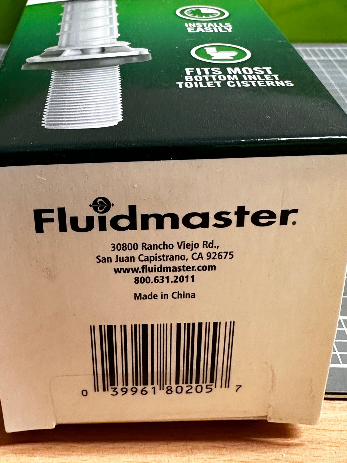 Fluidmaster 400UK063 Bottom Entry Cisten Inlet Valve, 1/2" Plastic Thread