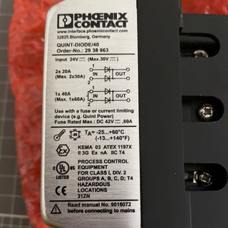 QUINT-DIODE/40 Redundancy Module -  2938963