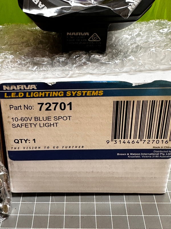 NARVA 72701 'Blue Spot' LED Safety Light 10-60 Volt for Forklift/Trucks