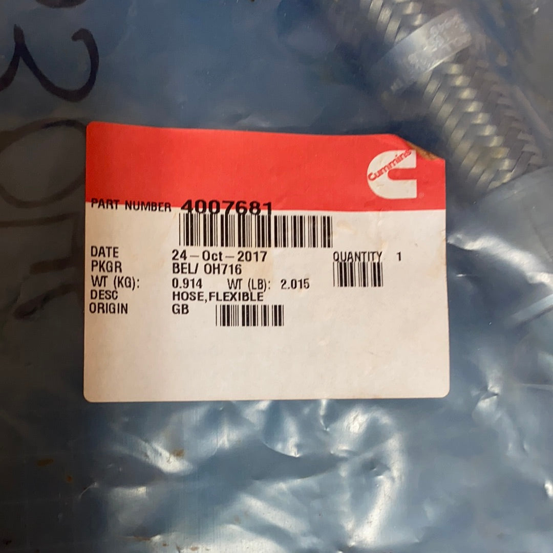 Cummins 4007681 Flexible Hose