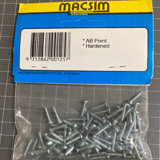 MACSIM 13MM PAN HEAD SELF TAPPING SCREWS 100PK