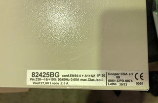Fulleon 82425BG COOPER SAFETY Back-up AUX Power Supply Unit for Fire System