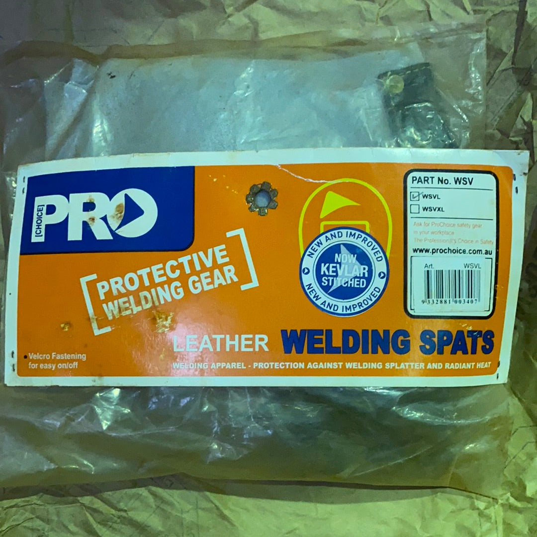 Pro Choice WSVL Leather Welding Spats — Large