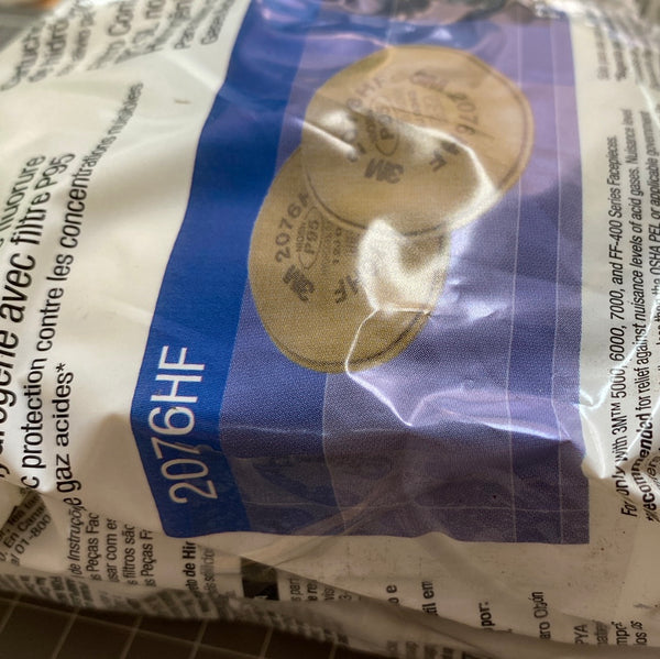 3M 2076HF Particulate Cartridge, Hydrogen Fluoride with Nuisance Level Acid Gas Relief