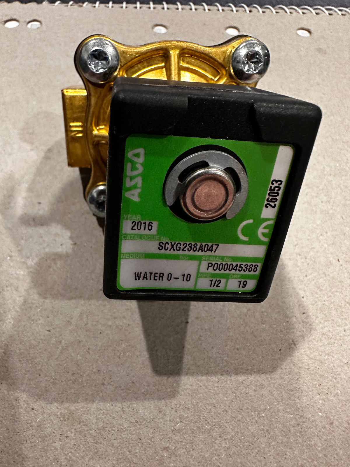 ASCO 238 Series 2-Way Pilot-Operated Solenoid Valve — 24VDC