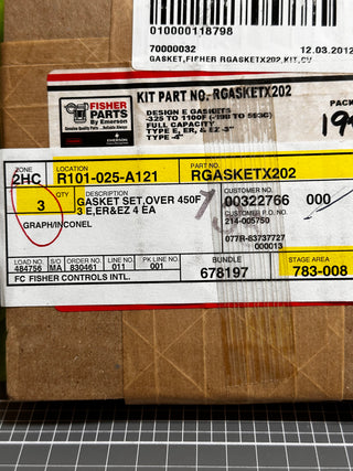 Fisher Emerson RGASKETX202 Gasket Set