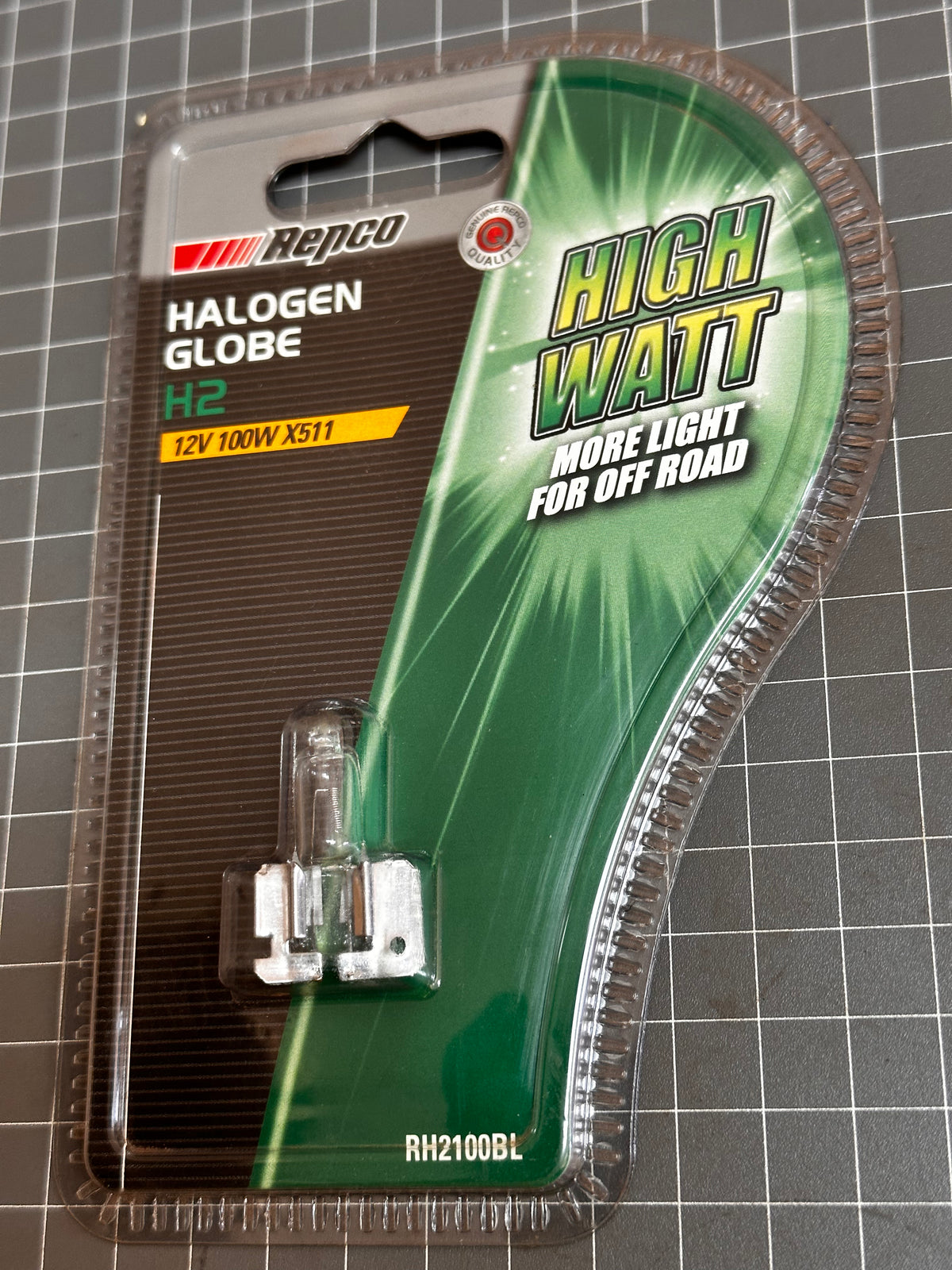 Repco RH2100BL H2 Halogen Globes, 12 V 100 W, Pack of 12