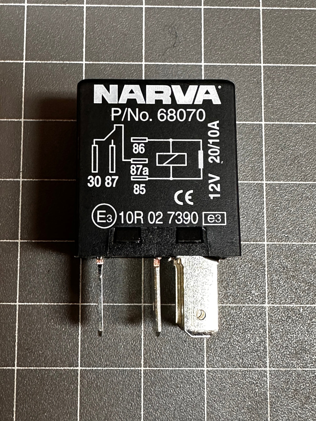 Narva 68070 12V 20A/10A Change-Over Relay – 5 Pin