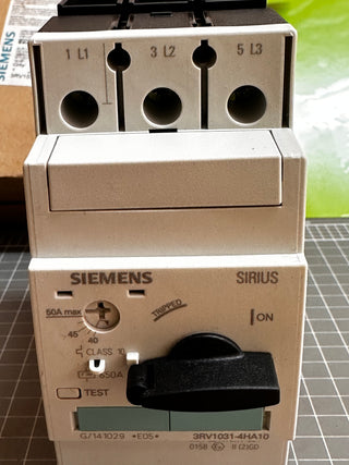 Siemens Sirius 3RV1031-4HA10 Circuit Breaker for Motor Protection