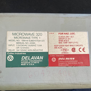 Delavan Microwave 320, Type 1, Model #1BM-M Subsystem-320 *Relay Case Only
