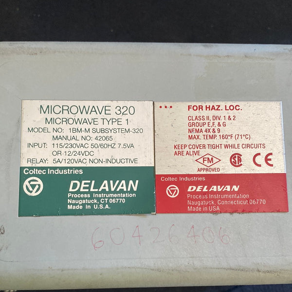 Delavan Microwave 320, Type 1, Model #1BM-M Subsystem-320 *Relay Case Only
