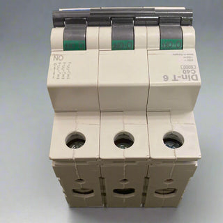 DTCB6340C Din-T6 C40, Miniature Circuit Breaker 40A 3 Pole 6kA