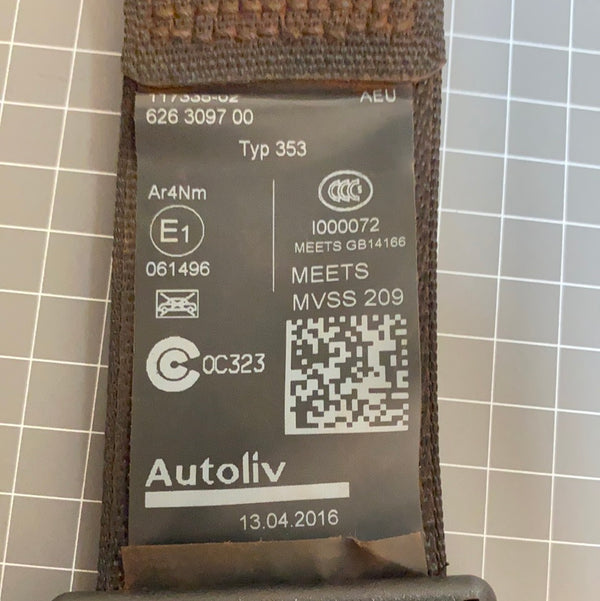 AUTOLIV 3 POINT SEAT STRAP