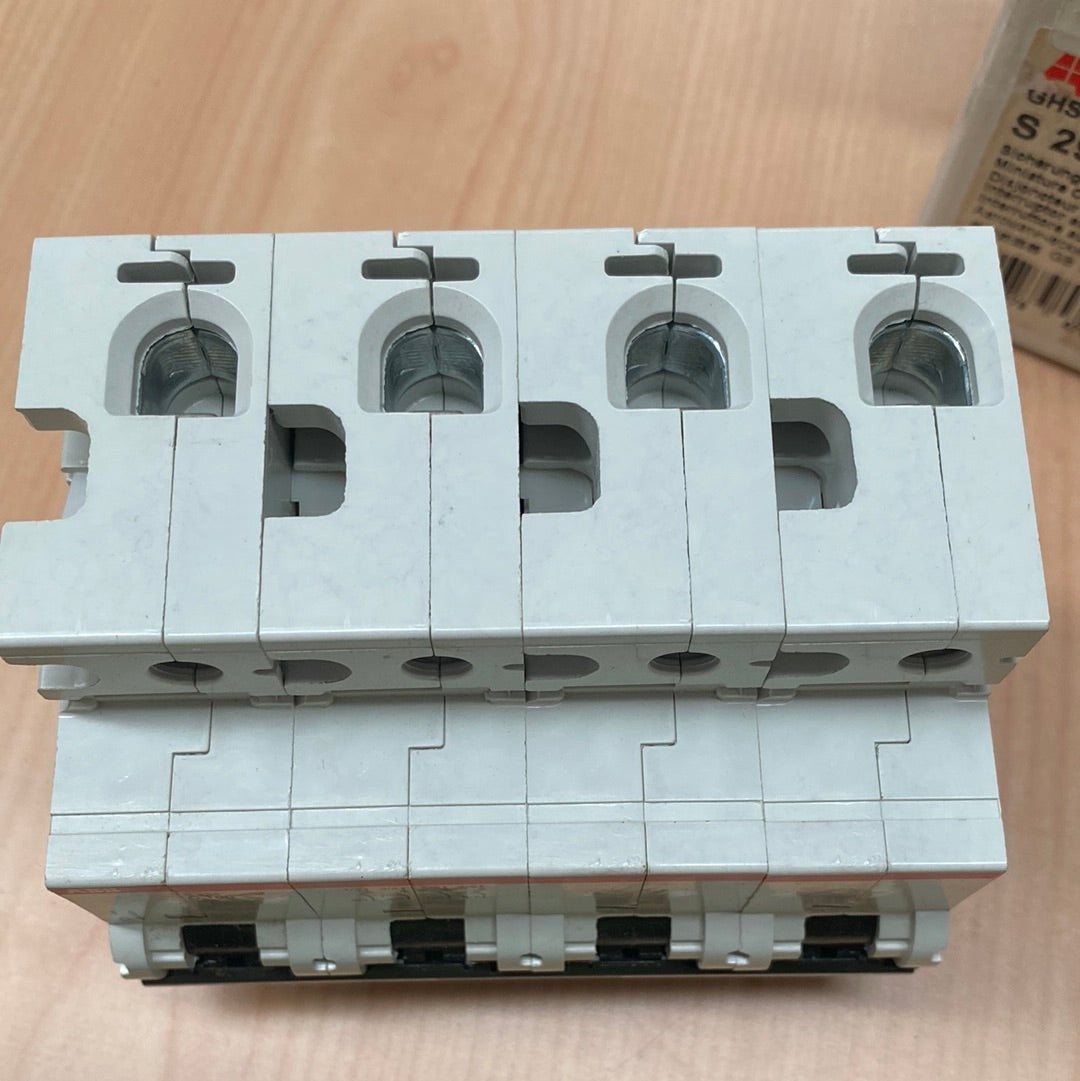 ABB S294-C100 Miniature Circuit Breaker, 4-Pole 100A