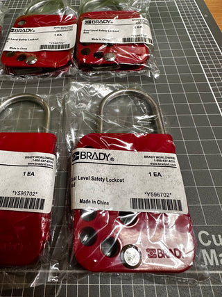 BRADY Dual Level 6 Hole Safety Lockout (RED)