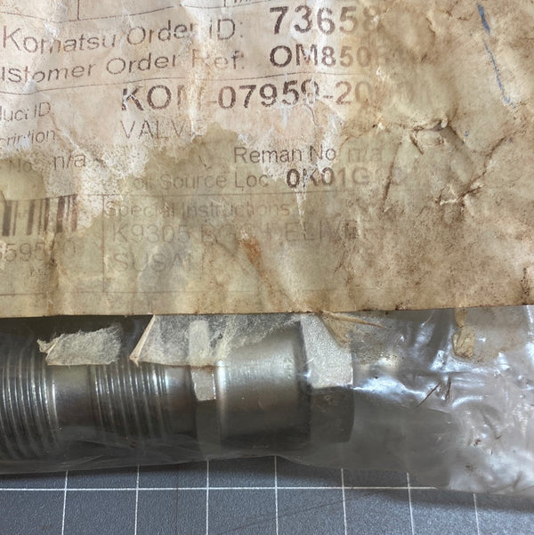 KOMATSU Valve KOM 07959-20001 Track Adjuster