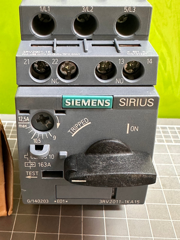 Siemens Sirius 3RV2011-1KA15 Motor Protection Circuit Breaker