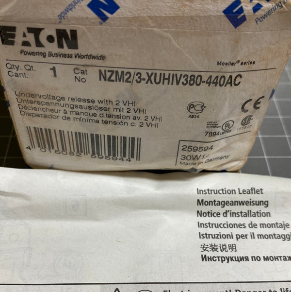 EATON NZM2/3-XUHIV380-440AC Undervoltage Release with VHI