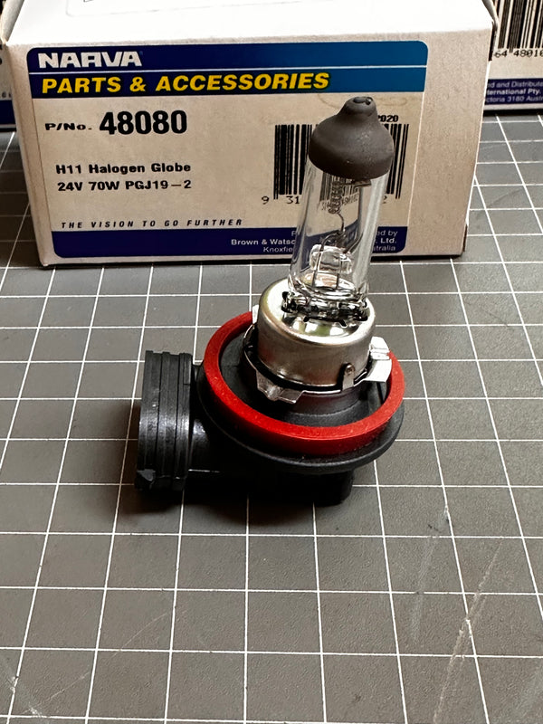 Narva 48080 H11 24V 70W PGJ19-2 Heavy Duty Globe