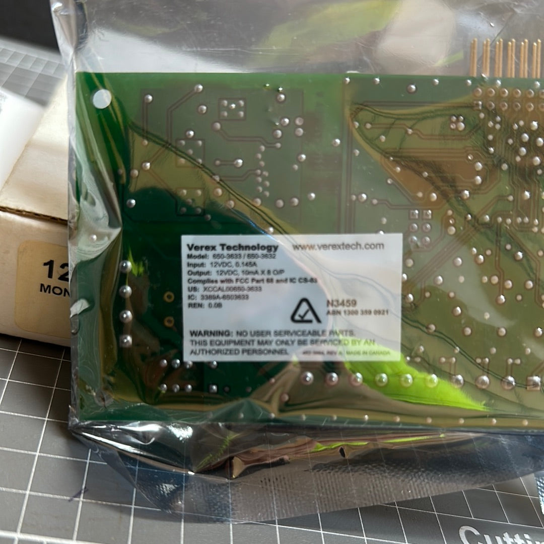 VEREX 120-3633 World Wide Modem / 8-Output STU Item