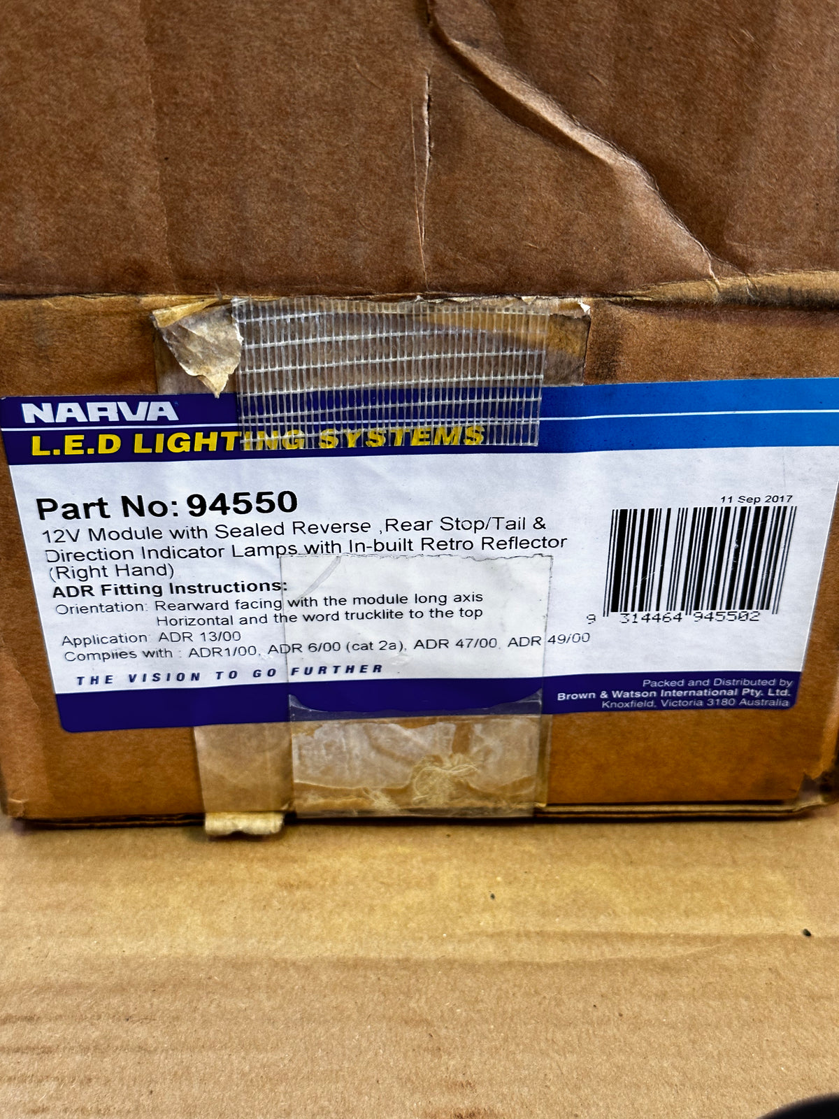 NARVA 94550 LED C/R/A (RH)
