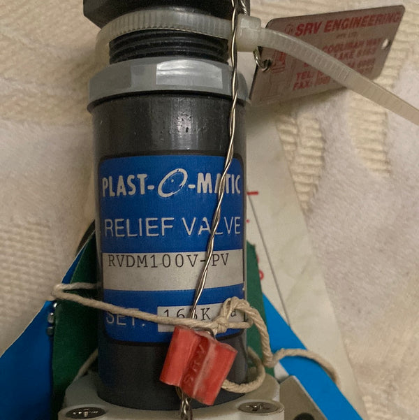 Plast-o-matic Pressure Relief Valve RVDM100V-PV