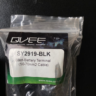 SY2919-BLK Boot for Battery Terminal, Straight Leads