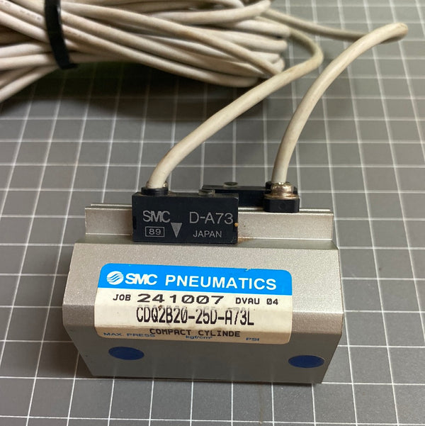 SMC PNEUMATICS Compact Cylinder CDQ2B20-25D-A73L